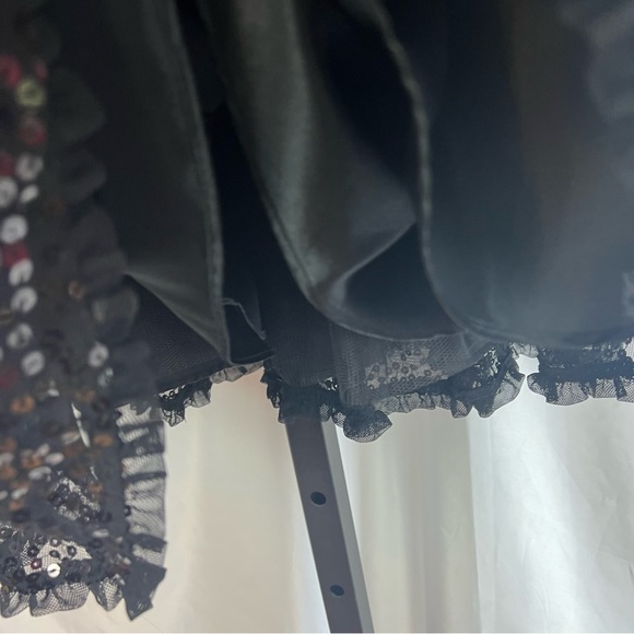 Betsey Johnson Y2K Black and Pink Sequin Party Dress, size 4 - Picture 9 of 9